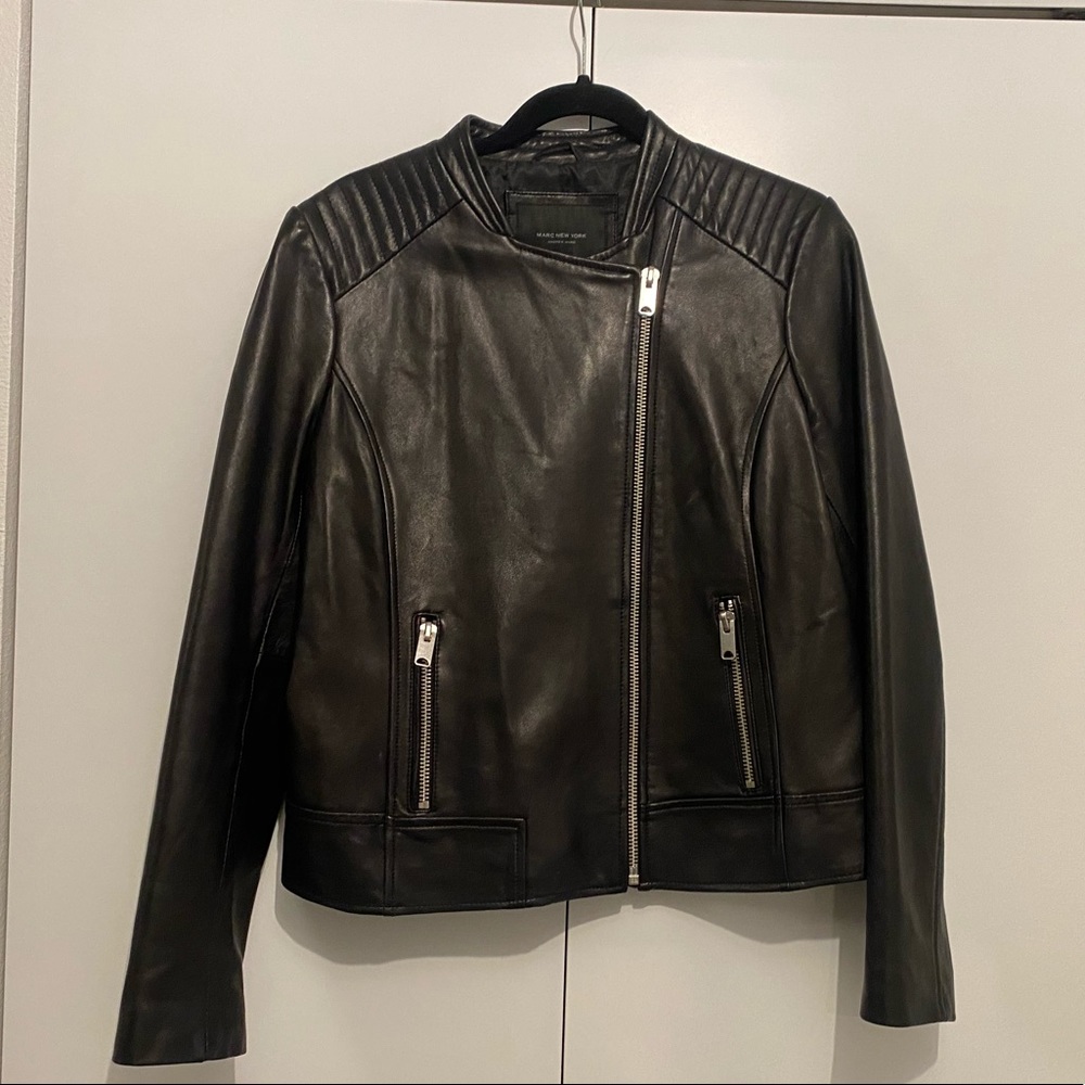 MARC NEW YORK Black Leather Jacket